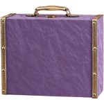 Wooden Decorative Storage Trunk, Antique Luggage Style Display Chest, Keepsake Home Décor, 23.5x7cm, Room Organization